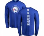Philadelphia 76ers #0 Josh Richardson Royal Blue Backer Long Sleeve T-Shirt