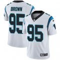 Carolina Panthers #95 Derrick Brown White Stitched NFL Vapor Untouchable Limited Jersey