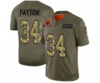 Chicago Bears #34 Walter Payton 2019 Olive Camo Salute to Service Limited Jersey