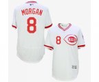 Cincinnati Reds #8 Joe Morgan White Flexbase Authentic Collection Cooperstown Baseball Jersey