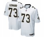 New Orleans Saints #73 Rick Leonard Game White Football Jersey