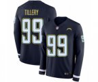 Los Angeles Chargers #99 Jerry Tillery Limited Navy Blue Therma Long Sleeve Football Jersey