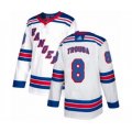 New York Rangers #8 Jacob Trouba Authentic White Away Hockey Jersey