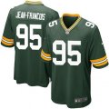Green Bay Packers #95 Ricky Jean-Francois Game Green Team Color NFL Jersey