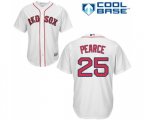 Boston Red Sox #25 Steve Pearce Replica White Home Cool Base Baseball Jersey