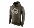 Men Chicago Cubs Nike Olive Salute To Service KO Performance Hoodie