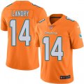 Miami Dolphins #14 Jarvis Landry Limited Orange Rush Vapor Untouchable NFL Jersey