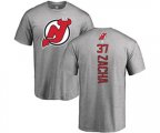 New Jersey Devils #37 Pavel Zacha Ash Backer T-Shirt