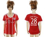 2017-18 Bayern Munich 28 BADSTUBER Home Women Soccer Jersey