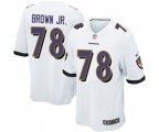Baltimore Ravens #78 Orlando Brown Jr. Game White Football Jersey