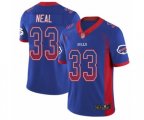 Buffalo Bills #33 Siran Neal Limited Royal Blue Rush Drift Fashion Football Jersey