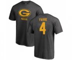Green Bay Packers #4 Brett Favre Ash One Color T-Shirt