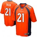 Denver Broncos #21 Aqib Talib Game Orange Team Color NFL Jersey