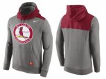 St.Louis Cardinals Nike Gray Cooperstown Collection Hybrid Pullover Hoodie-1