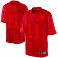 Kansas City Chiefs #11 Alex Smith Red Drenched Limited NFL Jersey