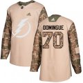 Tampa Bay Lightning #70 Louis Domingue Authentic Camo Veterans Day Practice NHL Jersey