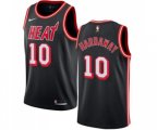 Miami Heat #10 Tim Hardaway Swingman Black Black Fashion Hardwood Classics Basketball Jersey