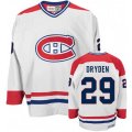 CCM Montreal Canadiens #29 Ken Dryden Premier White CH Throwback NHL Jersey