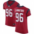 Houston Texans #96 Kendall Langford Red Alternate Vapor Untouchable Elite Player NFL Jersey