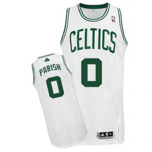 Boston Celtics #0 Robert Parish Authentic White Home NBA Jersey