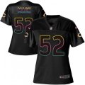 Women Chicago Bears #52 Khalil Mack Game Black Fashion NFL Jersey