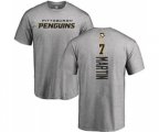 NHL Adidas Pittsburgh Penguins #7 Paul Martin Ash Backer T-Shirt