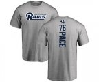 Los Angeles Rams #76 Orlando Pace Ash Backer T-Shirt