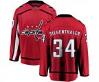 Washington Capitals #34 Jonas Siegenthaler Fanatics Branded Red Home Breakaway NHL Jersey