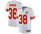 Kansas City Chiefs #38 Dontae Johnson White Vapor Untouchable Limited Player Football Jersey
