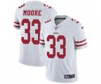 San Francisco 49ers #33 Tarvarius Moore White Vapor Untouchable Limited Player Football Jersey