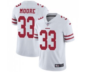 San Francisco 49ers #33 Tarvarius Moore White Vapor Untouchable Limited Player Football Jersey