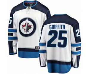 Winnipeg Jets #25 Seth Griffith Fanatics Branded White Away Breakaway NHL Jersey