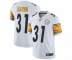 Pittsburgh Steelers #31 Justin Layne White Vapor Untouchable Limited Player Football Jersey