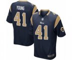 Los Angeles Rams #41 Kenny Young Game Navy Blue Team Color Football Jersey