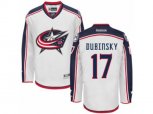 Columbus Blue Jackets #17 Brandon Dubinsky Authentic White Away NHL Jersey