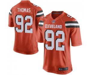 Cleveland Browns #92 Chad Thomas Game Orange Alternate Football Jersey