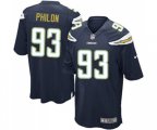 Los Angeles Chargers #93 Darius Philon Game Navy Blue Team Color Football Jersey