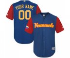 Venezuela Baseball Customized Royal Blue 2017 World Baseball Classic Replica Team Jersey