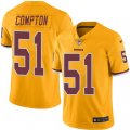 Washington Redskins #51 Will Compton Limited Gold Rush Vapor Untouchable NFL Jersey