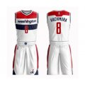 Washington Wizards #8 Rui Hachimura Swingman White Basketball Suit Jersey - Association Edition