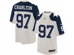 Dallas Cowboys #97 Taco Charlton Limited White Throwback Alternate NFL Jersey