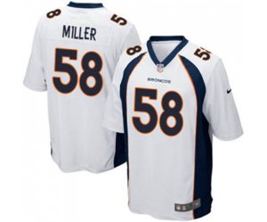Denver Broncos #58 Von Miller Game White Football Jersey
