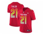 Denver Broncos #21 Aqib Talib Red Stitched NFL Limited AFC 2018 Pro Bowl Jersey