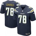 Los Angeles Chargers #78 Michael Schofield Elite Navy Blue Team Color NFL Jersey