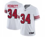 San Francisco 49ers #34 Jason Verrett Limited White Rush Vapor Untouchable Football Jersey