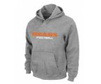 Chicago Bears Authentic font Pullover Hoodie Grey