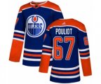 Edmonton Oilers #67 Benoit Pouliot Premier Royal Blue Alternate NHL Jersey