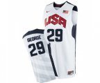 Nike Team USA #29 Paul George Authentic White 2012 Olympics Basketball Jersey
