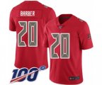 Tampa Bay Buccaneers #20 Ronde Barber Limited Red Rush Vapor Untouchable 100th Season Football Jersey