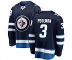 Winnipeg Jets #3 Tucker Poolman Fanatics Branded Navy Blue Home Breakaway NHL Jersey